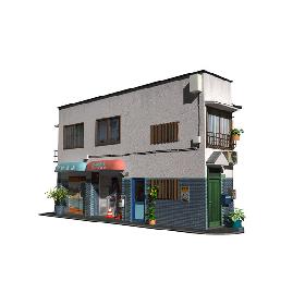 3D Corner Building model